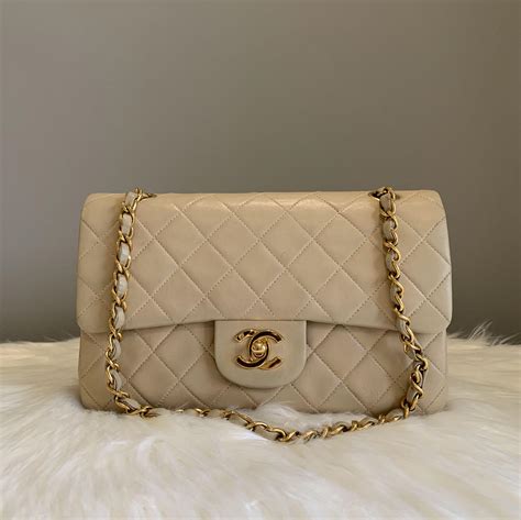 chanel mini flap beige|chanel classic flap small price.